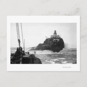 Tillamook, vuurtoren van Oregon van Ship Photograp Briefkaart
