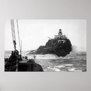 Tillamook, vuurtoren van Oregon van Ship Photograp Poster