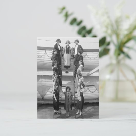 Tiller Girls Dance Troupe begin jaren 1900 Briefkaart (Staand voorkant)