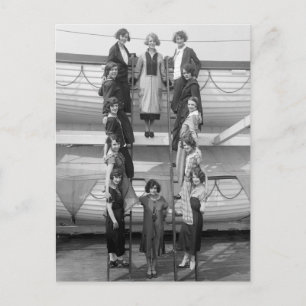 Tiller Girls Dance Troupe begin jaren 1900 Briefkaart