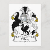 Tilley Family Crest Briefkaart (Voorkant)