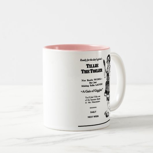 Tillie The Toiler 1926 illustration Mok (Voorkant rechts)