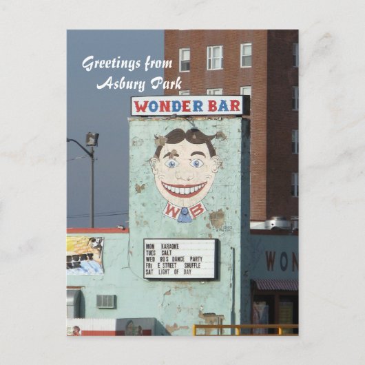 Tillie/Wonder Bar in Asbury Park NJ Briefkaart (Voorkant)