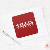 TILLIS VOOR SENAAT 2014 VIERKANTE STICKER (Envelop)