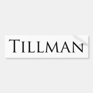 Tillman Bumpersticker
