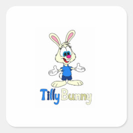 Tilly Bunny Vierkante Sticker