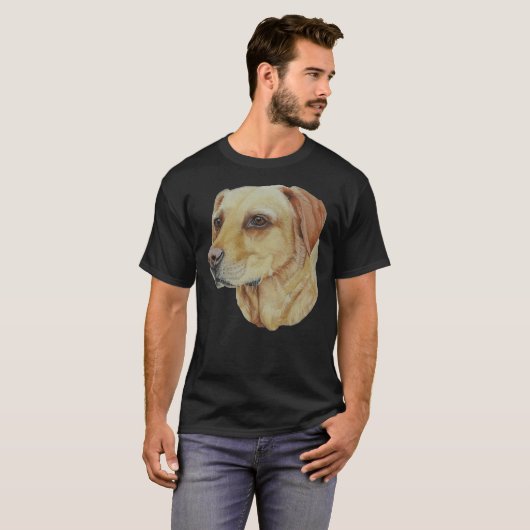 Tilly de gele labrador t-shirt (Voorkant volledig)