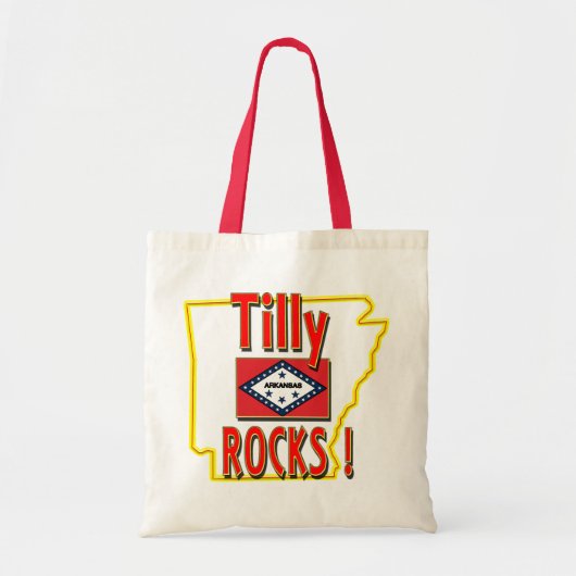Tilly Rocks. (Rood) Tote Bag (Voorkant)