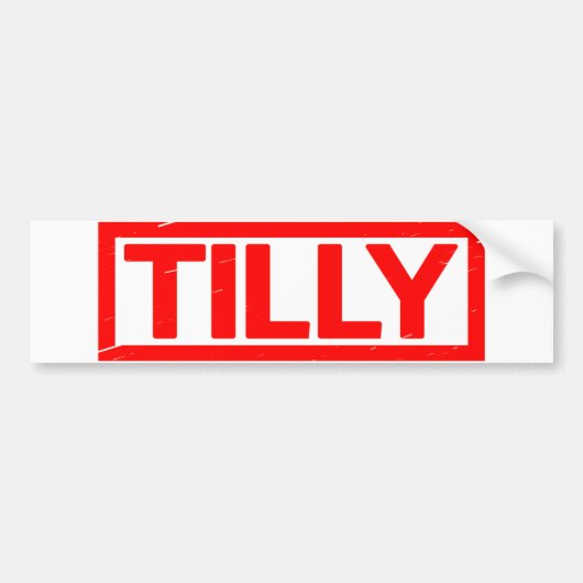 Tilly Stamp Bumpersticker (Voorkant)