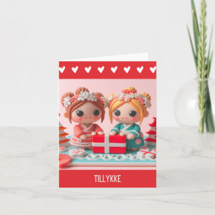 Tillykke, Deense Gelukkige Verjaardag Kaart
