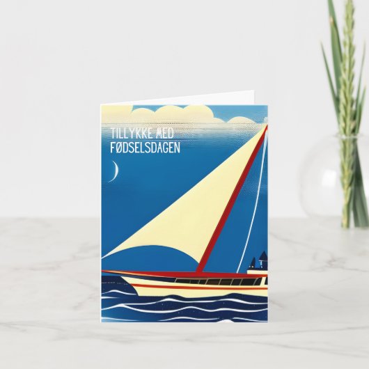 Tillykke med fødselsdag, Deense verjaardag Kaart (Voorkant)