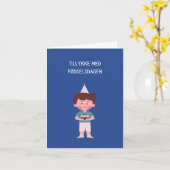 Tillykke med fødselsdag, Deense verjaardag Kaart (Gele Bloem)