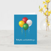 Tillykke med fødselsdag, Deense verjaardag Kaart (Gele Bloem)