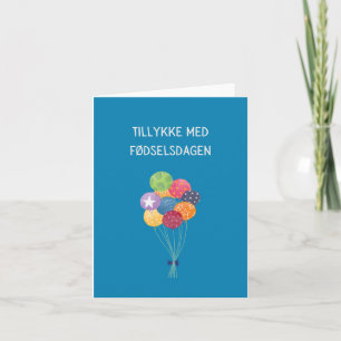 Tillykke med fødselsdag, Deense verjaardag Kaart
