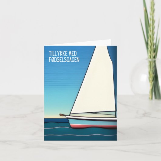 Tillykke med fødselsdag, Deense verjaardag Kaart (Voorkant)
