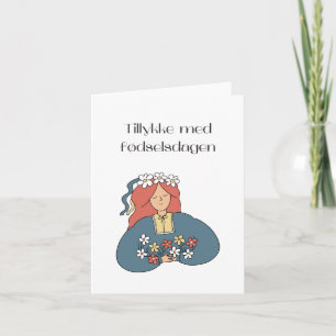 Tillykke med fødselsdag, Deense verjaardag Kaart