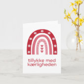 Tillykke med kærligheden, Deense bruiloft Kaart (Gele Bloem)