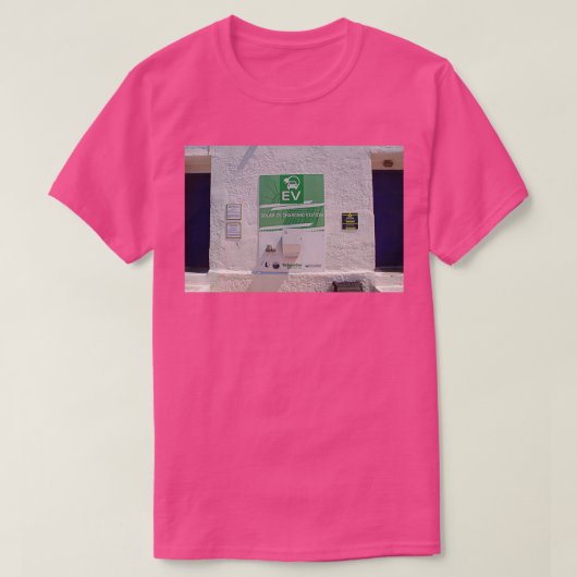 Tilos — oplader voor elektrische voertuigen t-shirt (Design voorkant)