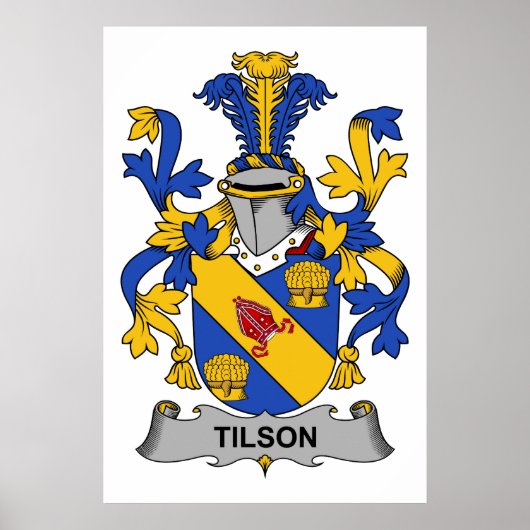 Tilson Family Crest Poster (Voorkant)