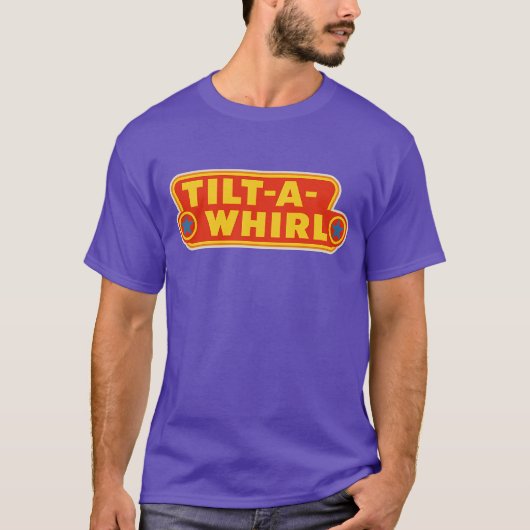 TILT-A-WHIRL Retro carnaval-stijl T-shirt (Voorkant)