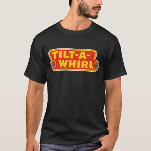 TILT-A-WHIRL Retro carnaval-stijl T-shirt (Voorkant)