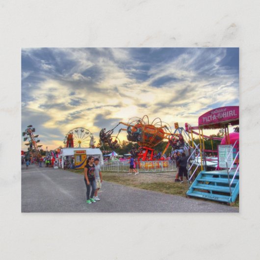 Tilt-A-Whirl-Romance Briefkaart (Voorkant)