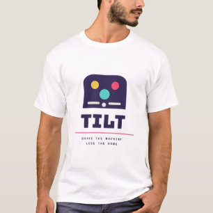 Tilt Retro Arcade Flipper Speler Klassiek T-shirt