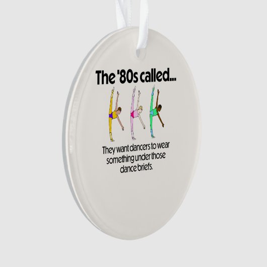 #TiltDinsdag in de jaren '80: Dans Briefs Acryl Ornament (voorkant)