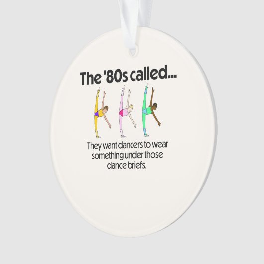 #TiltDinsdag in de jaren '80: Dans Briefs Acryl Ornament (voorkant)