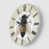 Tim Campbell's Honey Bee Wall Clock Grote Klok (Hoek)