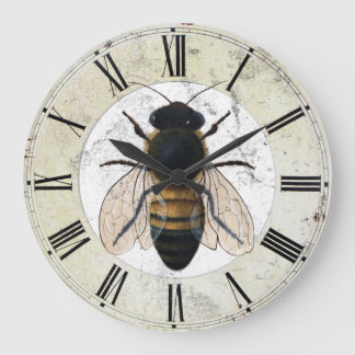 Tim Campbell's Honey Bee Wall Clock Grote Klok