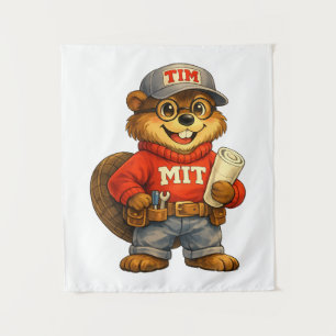 Tim de Bever – Ghibli-geïnspireerde Mascotte Wandkleed