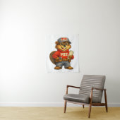 Tim de Bever – Ghibli-geïnspireerde Mascotte Wandkleed (In situ)