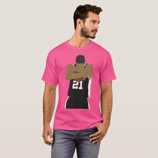 Tim Duncan Ball Hug T-shirt (Voorkant volledig)