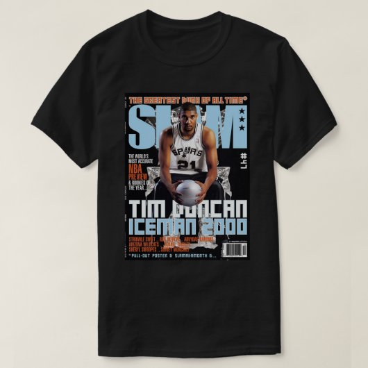 Tim Duncan vintage SLAM T-shirt (Design voorkant)