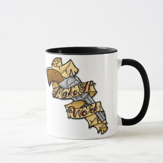 Tim Gunn zegt: "Laat het werken" Mok (Rechts)