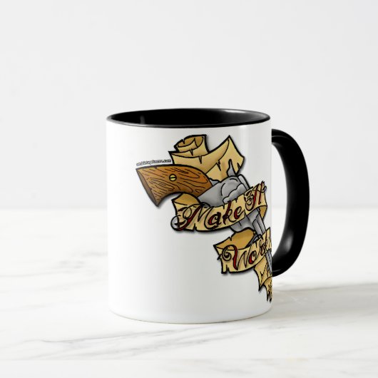 Tim Gunn zegt: "Laat het werken" Mok (Voorkant rechts)