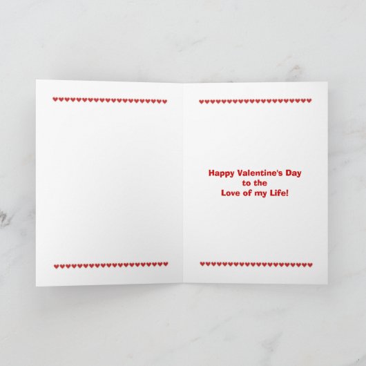 Tim Happy Valentine's Day Hearts Hearts Hearts Hea Feestdagen Kaart (Binnen)