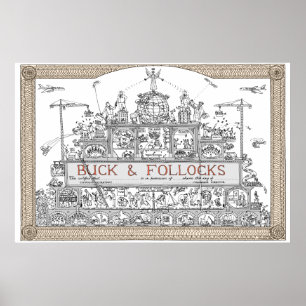 tim hunkin - aandelencertificaat poster