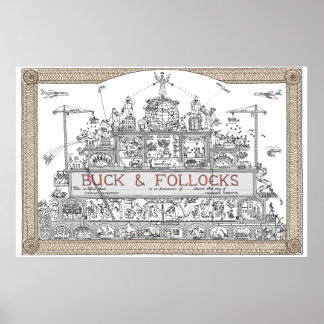 tim hunkin - aandelencertificaat poster