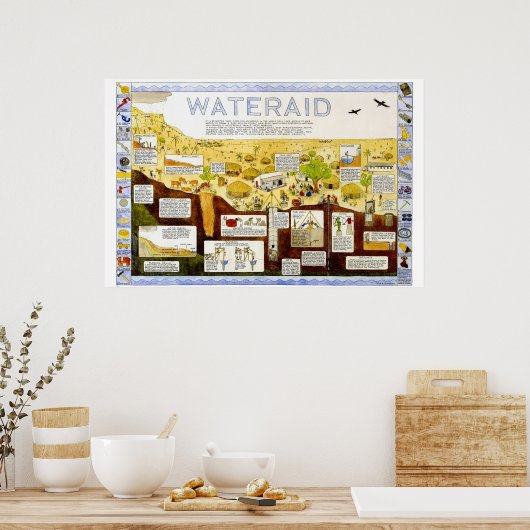 tim hunkin poster voor waterhulp (Keuken)