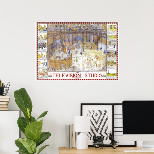Tim Hunkin's TV studio poster (Thuiskantoor)