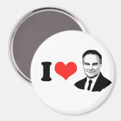 Tim Kaine - Bust - Magneet (Voorkant / Achterkant)