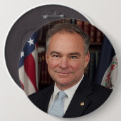 Tim Kaine HUGE Button/Pin Ronde Button 6,0 Cm (Voorkant /achterkant)