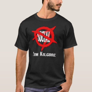 Tim Kilgore AntiSocial Anarchist (Donker) T-shirt