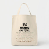 Tim Minchin Canvas Bag Tote Bag (Voorkant)