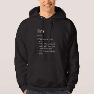Tim Name Definition Funny Dictionary Hoodie