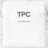 Tim Pond Wilderness Camps Bumpersticker Ovale Sticker (Tas)