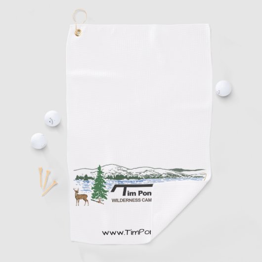 Tim Pond Wilderness Camps Golf Towel Golfhanddoek (Insitu)