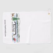 Tim Pond Wilderness Camps Golf Towel Golfhanddoek (Horizontaal)